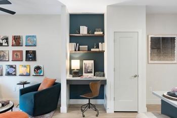 Built in desk space